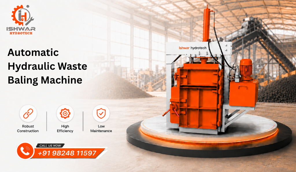 Automatic Hydraulic Waste Baling Machine