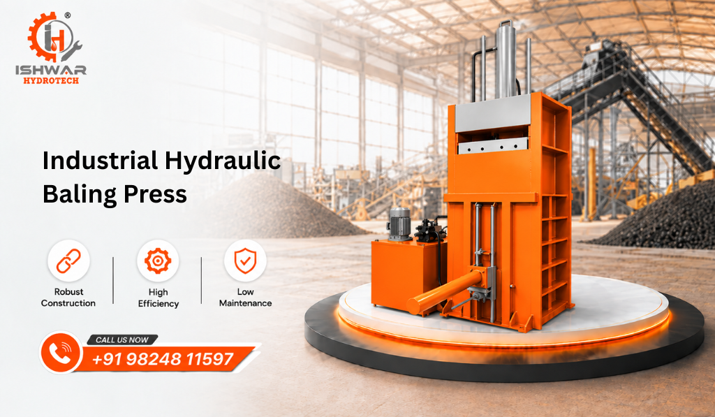 Industrial Hydraulic Baling Press