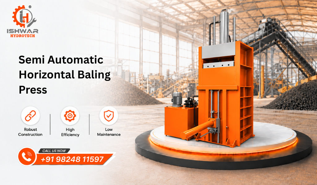 Semi Automatic Horizontal Baling Press
